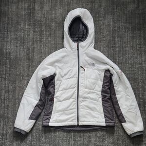 The North Face Women's White and Gray Ski Jacket